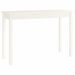 Table console Blanc 110x40x75 cm Bois massif de pin - Photo n°2