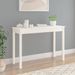 Table console Blanc 110x40x75 cm Bois massif de pin - Photo n°3