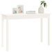 Table console Blanc 110x40x75 cm Bois massif de pin - Photo n°4