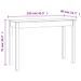 Table console Blanc 110x40x75 cm Bois massif de pin - Photo n°8