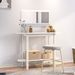 Table console Blanc 110x40x80 cm Bois massif de pin - Photo n°2