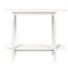 Table console Blanc 110x40x80 cm Bois massif de pin - Photo n°5