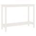 Table console Blanc 110x40x80 cm Bois massif de pin - Photo n°2