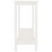 Table console Blanc 110x40x80 cm Bois massif de pin - Photo n°4