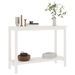 Table console Blanc 110x40x80 cm Bois massif de pin - Photo n°6