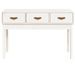 Table console Blanc 114x40x75 cm Bois massif de pin - Photo n°3