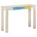 Table console Blanc 115x35x77 cm Bois de manguier brut - Photo n°1