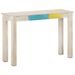 Table console Blanc 115x35x77 cm Bois de manguier brut - Photo n°6