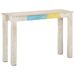 Table console Blanc 115x35x77 cm Bois de manguier brut - Photo n°8