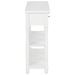 Table console Blanc 120x30x76 cm MDF - Photo n°4