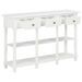 Table console Blanc 120x30x76 cm MDF - Photo n°5