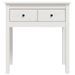 Table console Blanc 70x35x75 cm Bois massif de pin - Photo n°6