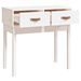 Table console Blanc 76,5x40x75 cm Bois massif de pin - Photo n°4