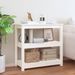 Table console Blanc 80x40x74 cm Bois massif de pin - Photo n°1