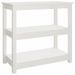 Table console Blanc 80x40x74 cm Bois massif de pin - Photo n°2