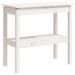 Table console Blanc 80x40x75 cm Bois de pin solide - Photo n°2