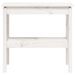 Table console Blanc 80x40x75 cm Bois de pin solide - Photo n°4