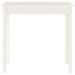 Table console Blanc 80x40x75 cm Bois massif de pin - Photo n°5