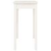 Table console Blanc 80x40x75 cm Bois massif de pin - Photo n°6