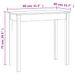 Table console Blanc 80x40x75 cm Bois massif de pin - Photo n°8