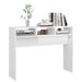 Table console Blanc brillant 105x30x80 cm - Photo n°4