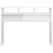 Table console Blanc brillant 105x30x80 cm - Photo n°5