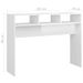 Table console Blanc brillant 105x30x80 cm - Photo n°7