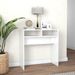 Table console Blanc brillant 78x30x80 cm - Photo n°3