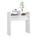 Table console Blanc brillant 78x30x80 cm - Photo n°4