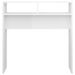 Table console Blanc brillant 78x30x80 cm - Photo n°5