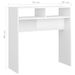 Table console Blanc brillant 78x30x80 cm - Photo n°7