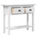 Table console BODO blanc 90x34,5x73 cm bois de pin massif - Photo n°4
