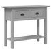 Table console BODO gris 90x34,5x73 cm bois de pin massif - Photo n°1