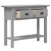 Table console BODO gris 90x34,5x73 cm bois de pin massif - Photo n°4