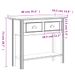 Table console BODO gris 90x34,5x73 cm bois de pin massif - Photo n°8
