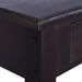 Table console Café noir clair 120x30x75 cm Bois d'acajou solide - Photo n°7