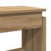 Table console chêne artisanal 80x30x80 cm bois d'ingénierie - Photo n°7