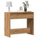 Table console chêne artisanal 89x41x76,5 cm bois d'ingénierie - Photo n°1