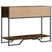 Table console chêne fumé 100x35x74,5 cm bois d'ingénierie - Photo n°6