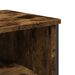 Table console chêne fumé 100x35x74,5 cm bois d'ingénierie - Photo n°7