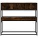 Table console chêne fumé 90x35x80 cm bois d'ingénierie - Photo n°4