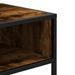 Table console chêne fumé 90x35x80 cm bois d'ingénierie - Photo n°7