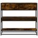 Table console chêne fumé 90x35x80 cm bois d'ingénierie - Photo n°4