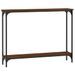 Table console chêne marron 100x22,5x75 cm bois d'ingénierie - Photo n°1