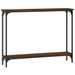Table console chêne marron 100x22,5x75 cm bois d'ingénierie - Photo n°6