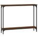 Table console chêne marron 100x22,5x75 cm bois d'ingénierie - Photo n°6