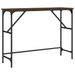 Table console chêne marron 100x32x75 cm bois d'ingénierie - Photo n°1
