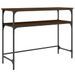 Table console chêne marron 100x35,5x75 cm bois d'ingénierie - Photo n°1