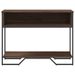 Table console chêne marron 100x35x74,5 cm bois d'ingénierie - Photo n°4