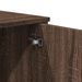 Table console chêne marron 100x35x74,5 cm bois d'ingénierie - Photo n°8